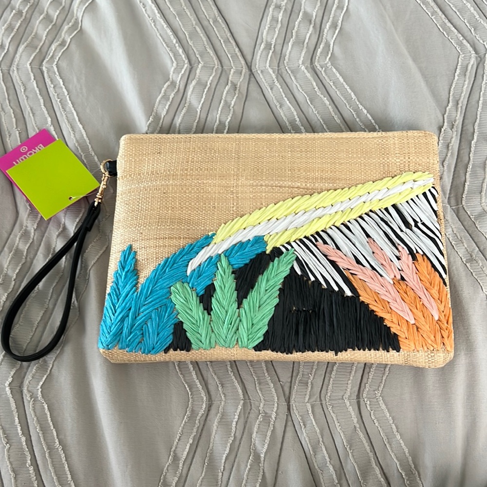 Tabitha Brown x Target raffia clutch